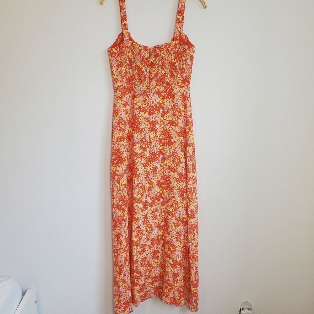 Astr The Label Elsie Orange Floral Dress - Picture 11 of 12